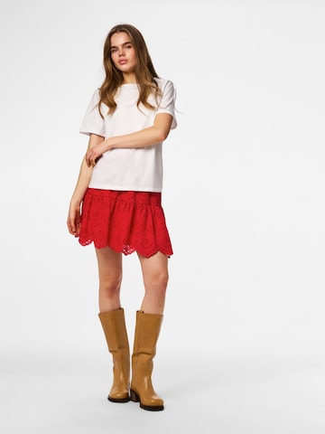 PIECES - Falda 'PCVILDE' en rojo