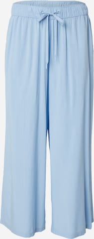 QSWide Leg/ Široke nogavice Hlače - plava boja: prednji dio