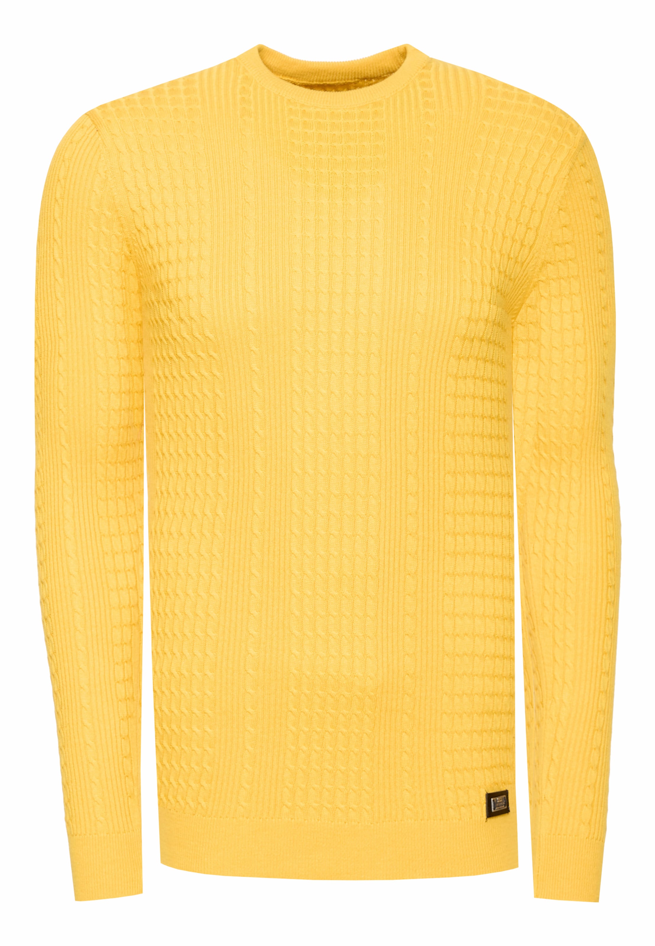 Rusty Neal Pullover in Gelb: Vorderseite