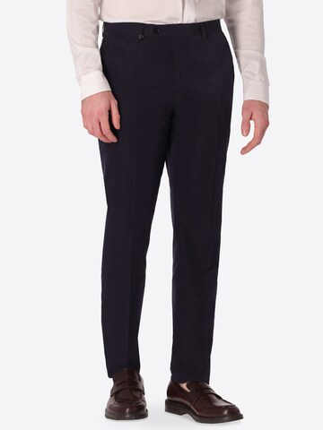 Distretto12 - regular Pantalón de pinzas ' AREZZO' en azul: frente