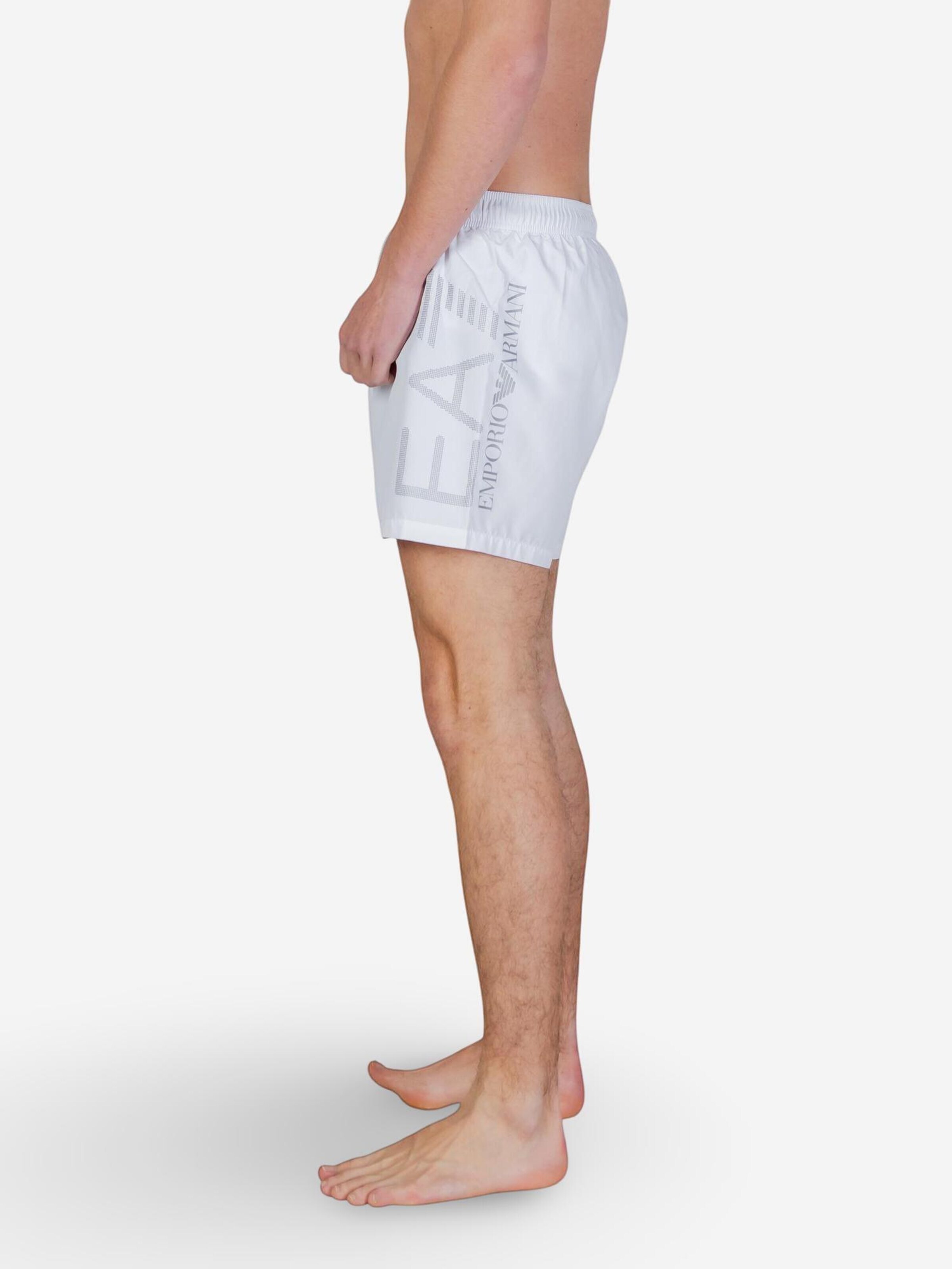 Pantaloncini da bagno '7M002001 AF14497' di EA7 Emporio Armani in bianco
