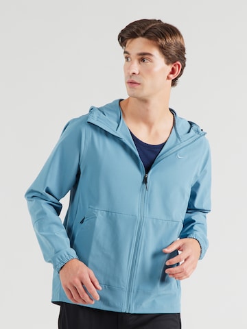 NIKE Спортивная куртка 'UNLIMITED' в Синий: спереди