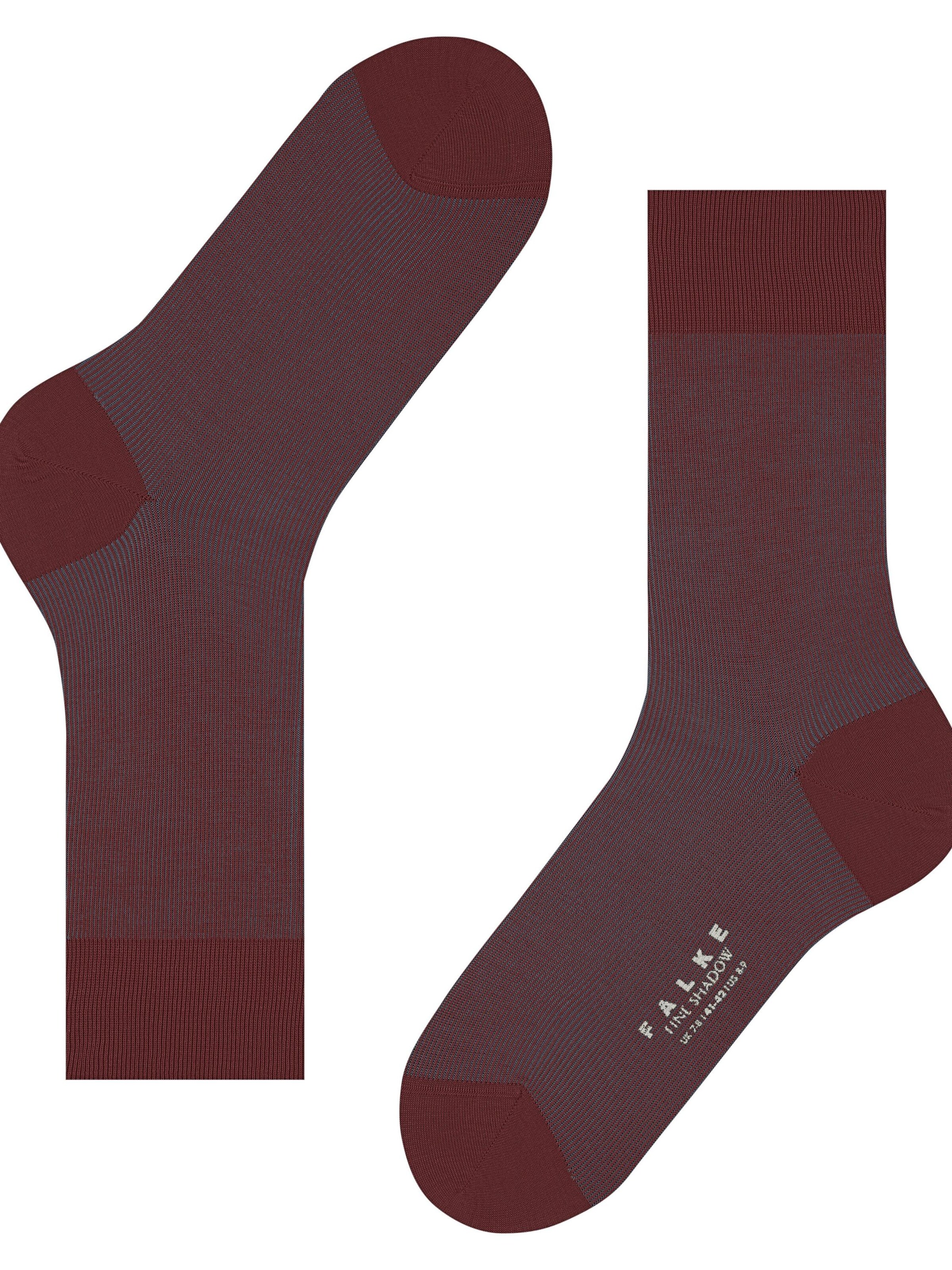 FALKE Socks 'Fine Shadow' in Red