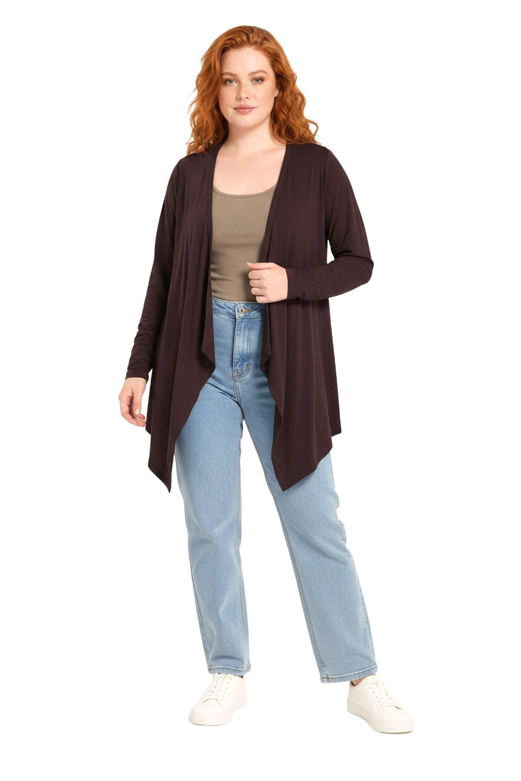 Cardigan Shape Of You en marron
