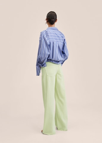 MANGO Wide leg Jeans 'Agnes' in Green