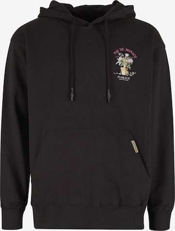 Sweat-shirt Pas De Monaco en noir : devant
