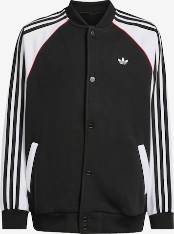ADIDAS ORIGINALS - Sudadera con cremallera 'SST LOOSE' en negro: frente