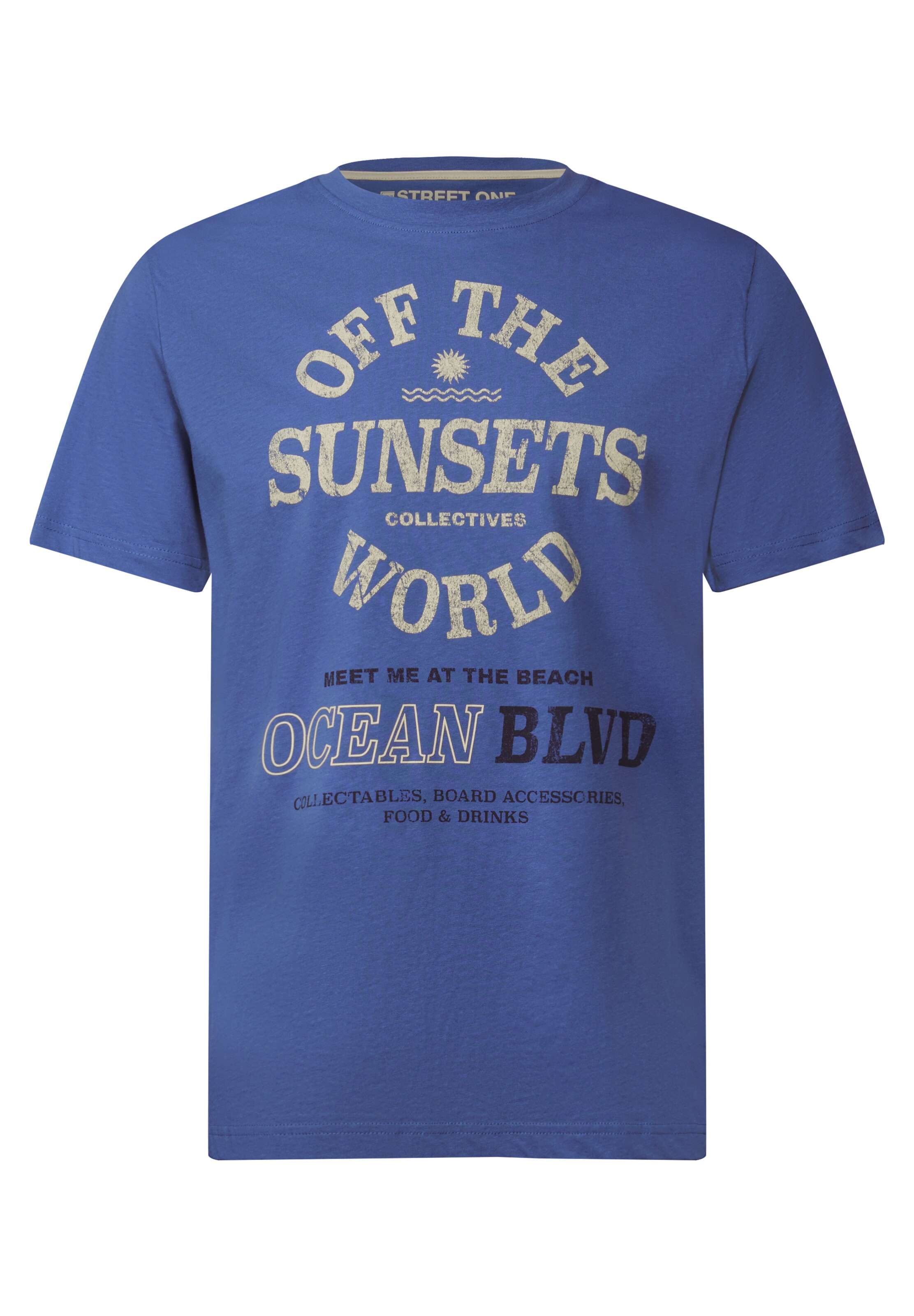 Street One MEN T-Shirt in Blau: Vorderseite