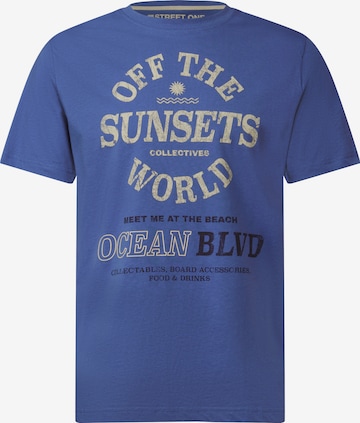 Street One MEN T-Shirt in Blau: Vorderseite