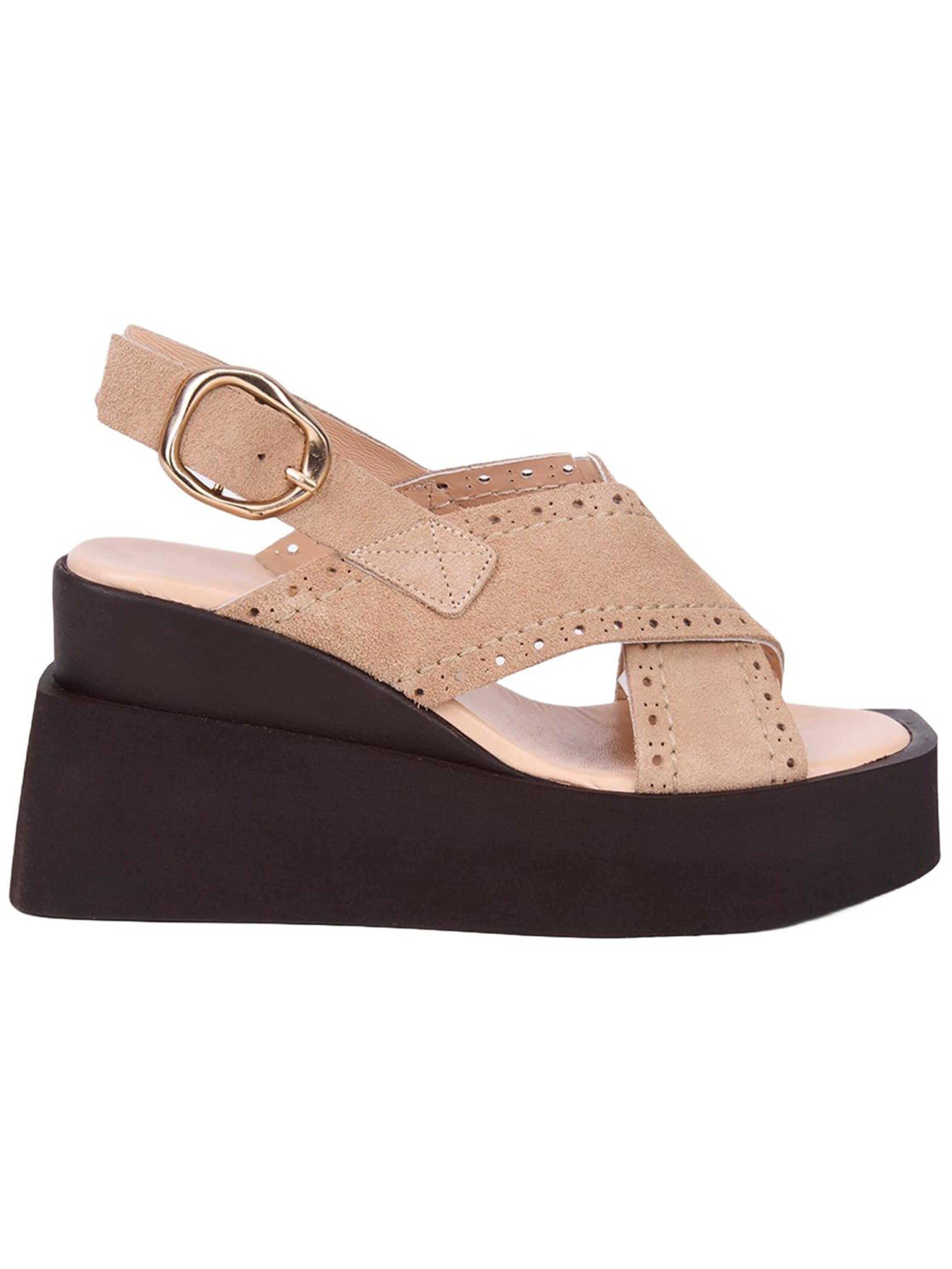 Sandales 'Keilsandalen' Desa en beige