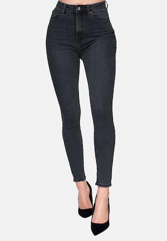 Elara Jeans in Zwart: voorkant