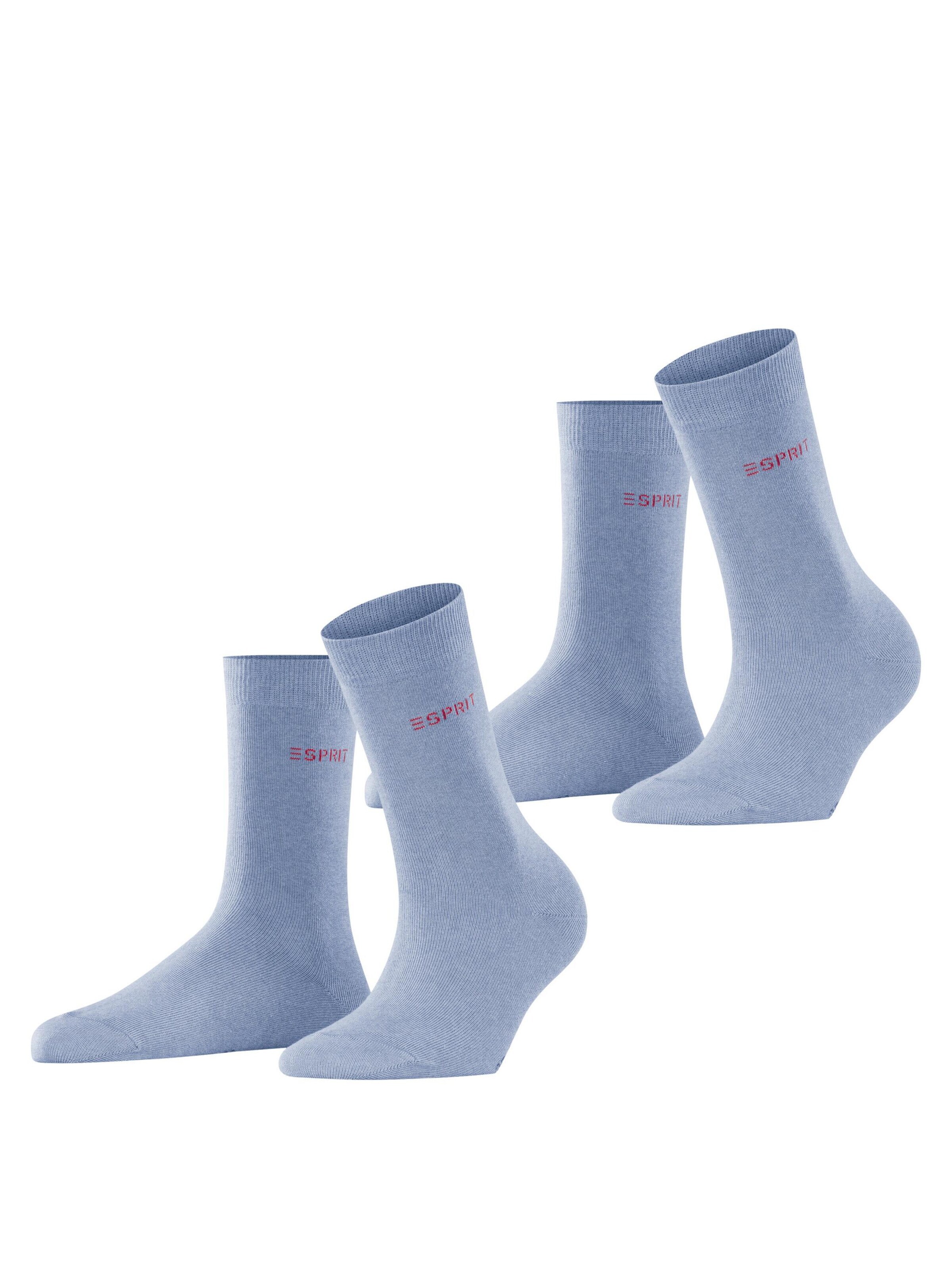 ESPRIT Socken 'Uni 2-Pack'‌‌‌‌‌‌‌‌ in Blau: Vorderseite