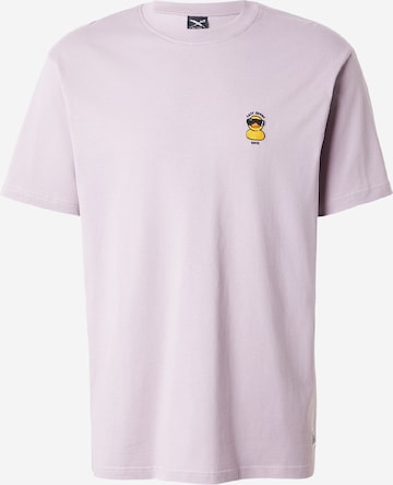 Iriedaily T-Shirt 'Lazy Sunny Day' in Lila: Vorderseite