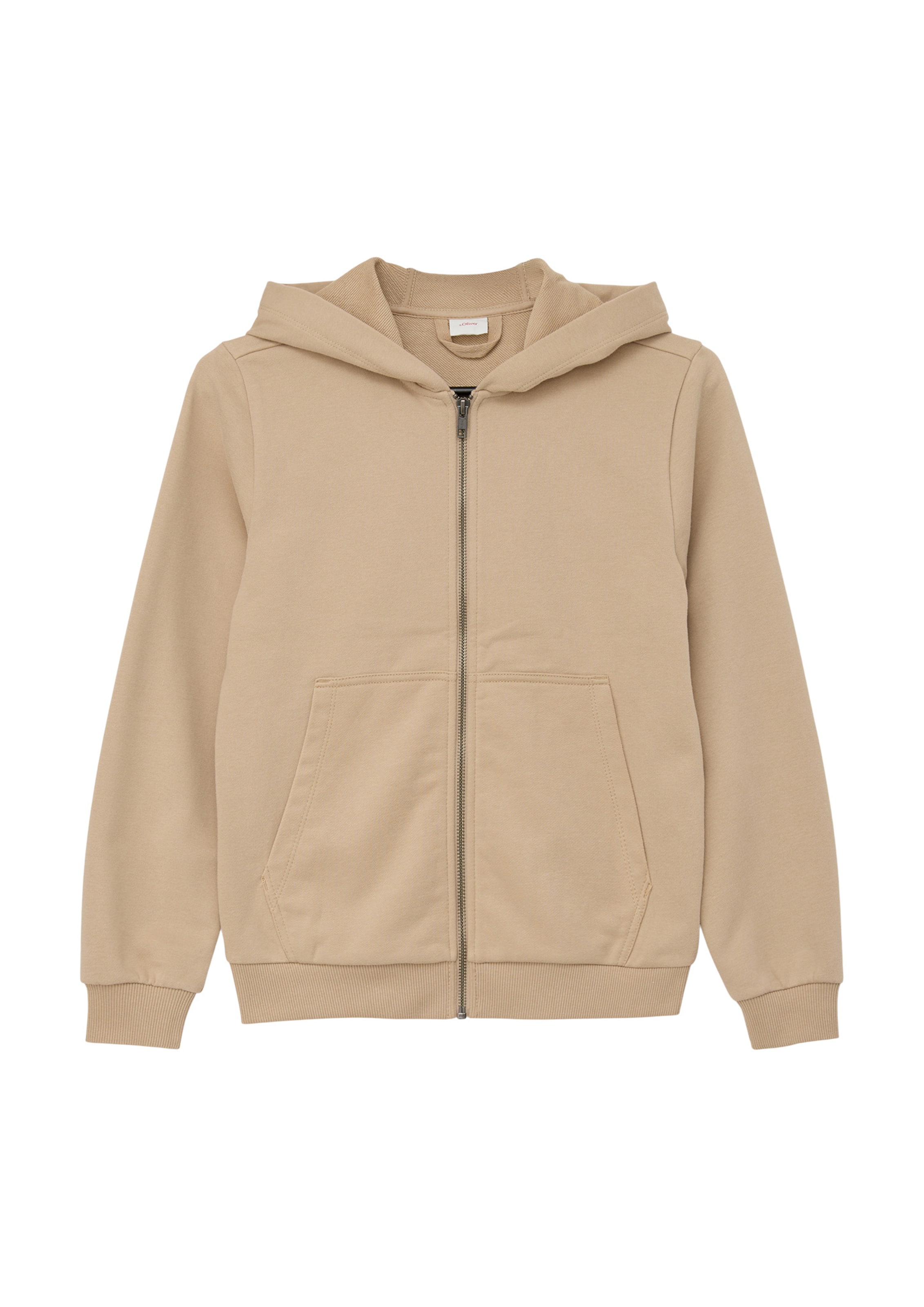 s.Oliver Sweatjacke in Beige: Vorderseite