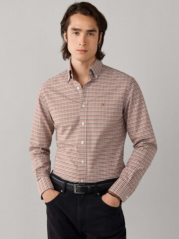 Regular fit Camicia di Hackett London in arancione: frontale