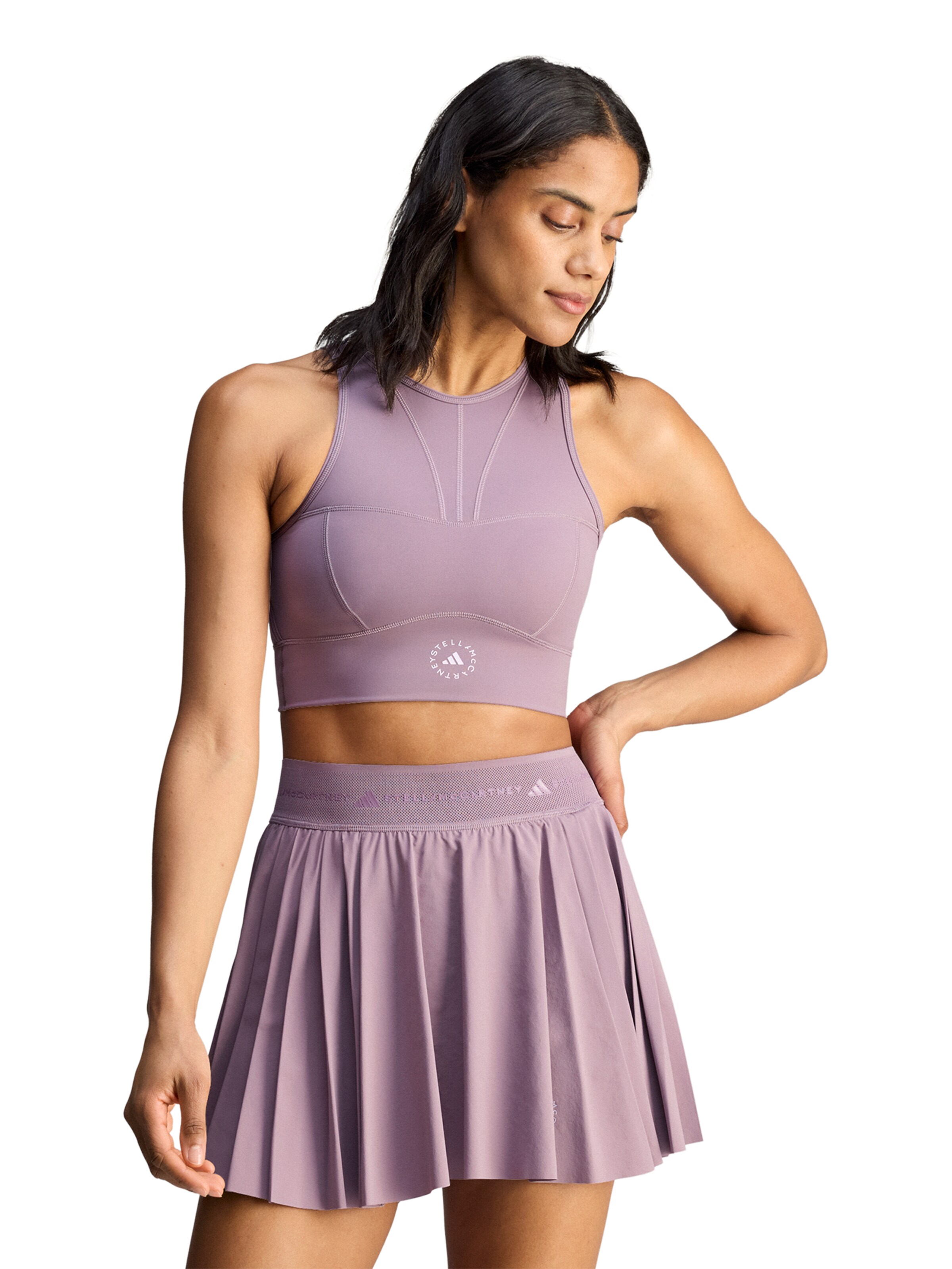 ADIDAS BY STELLA MCCARTNEY Športni top | vijolična barva: sprednja stran