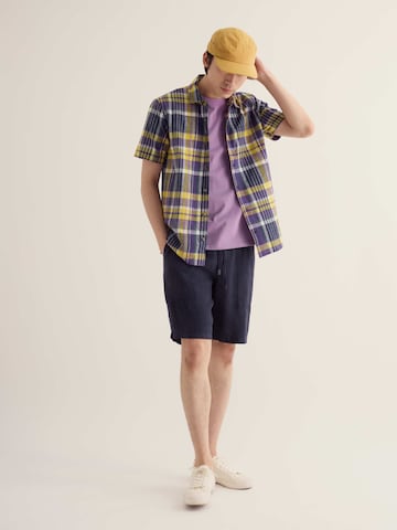 Regular fit Camicia 'Skylight Cave' di Seasalt Cornwall in lilla