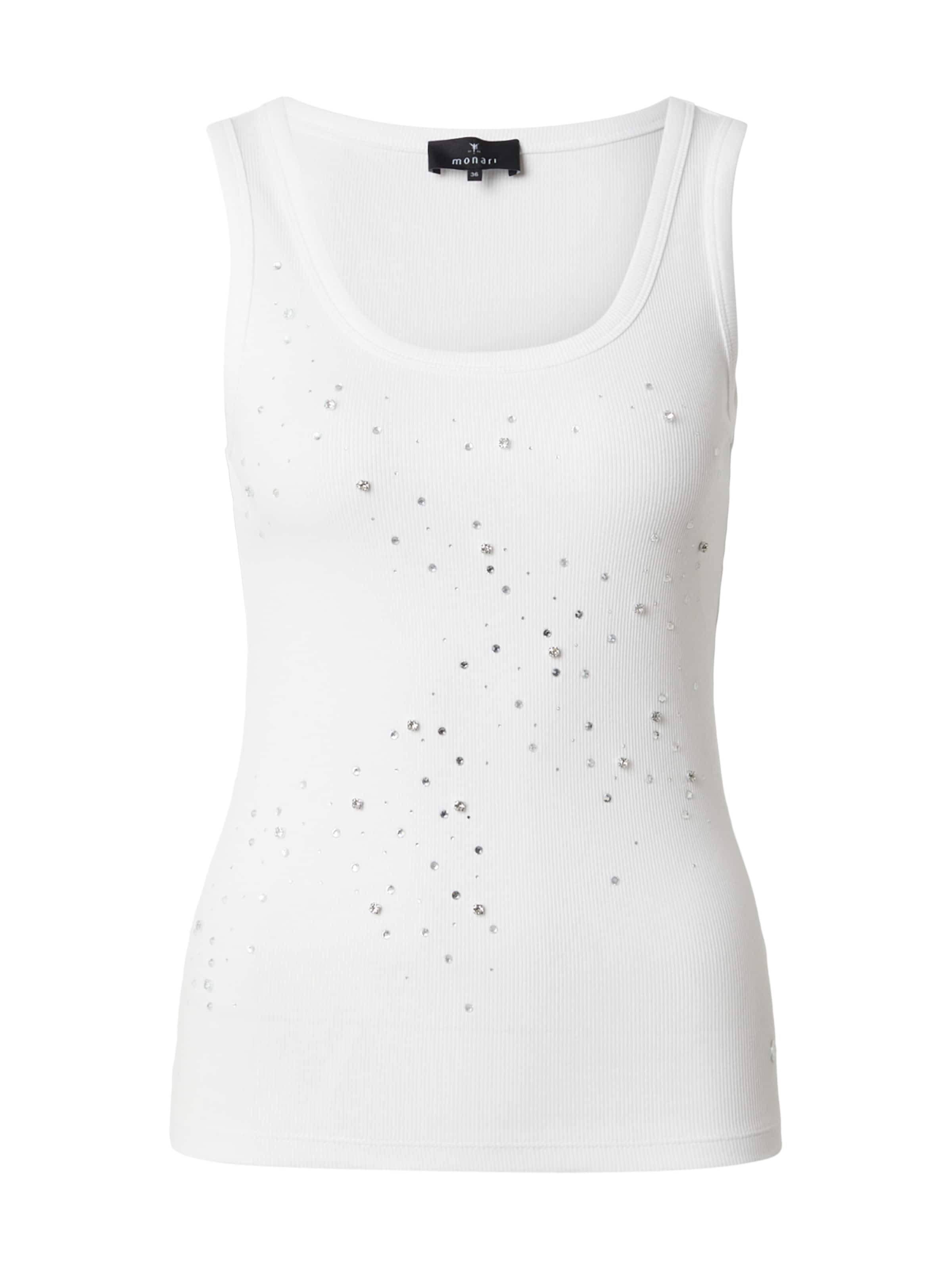 Top di monari in beige: frontale