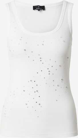 Top di monari in beige: frontale