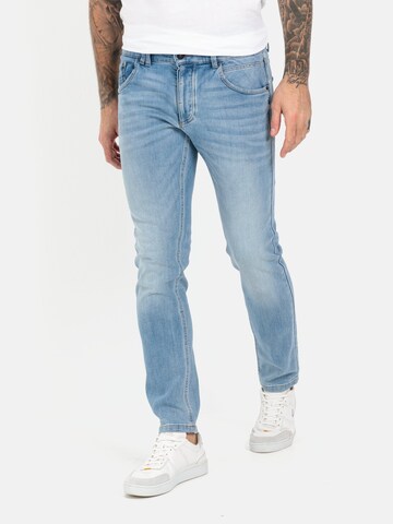 CAMEL ACTIVE Slimfit Jeans in Blauw: voorkant