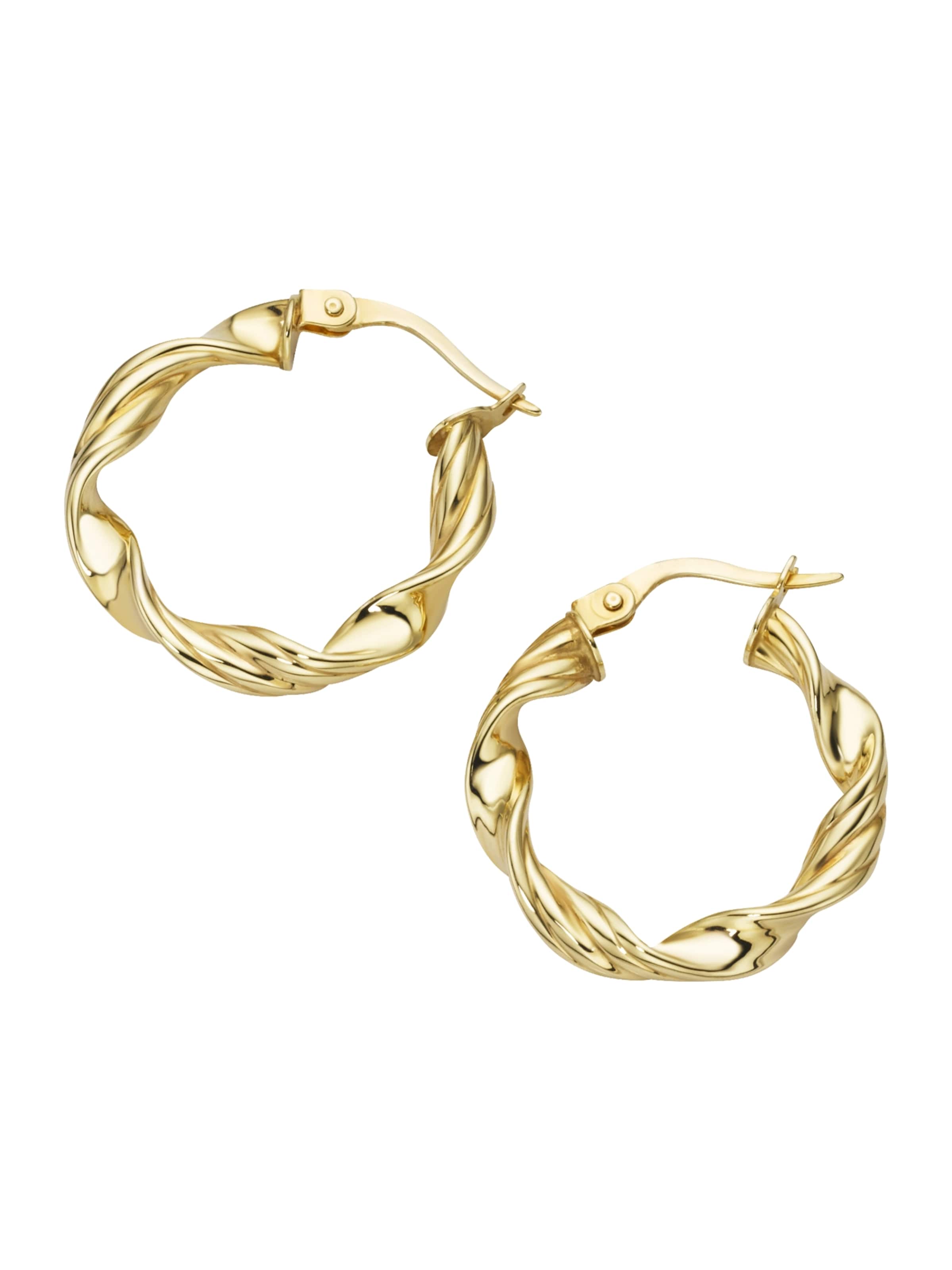 Boucles d'oreilles Luigi Merano en or : devant