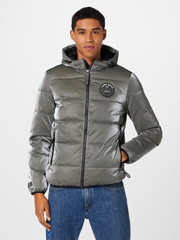 CAMP DAVID Winter Jacket in Grey: front