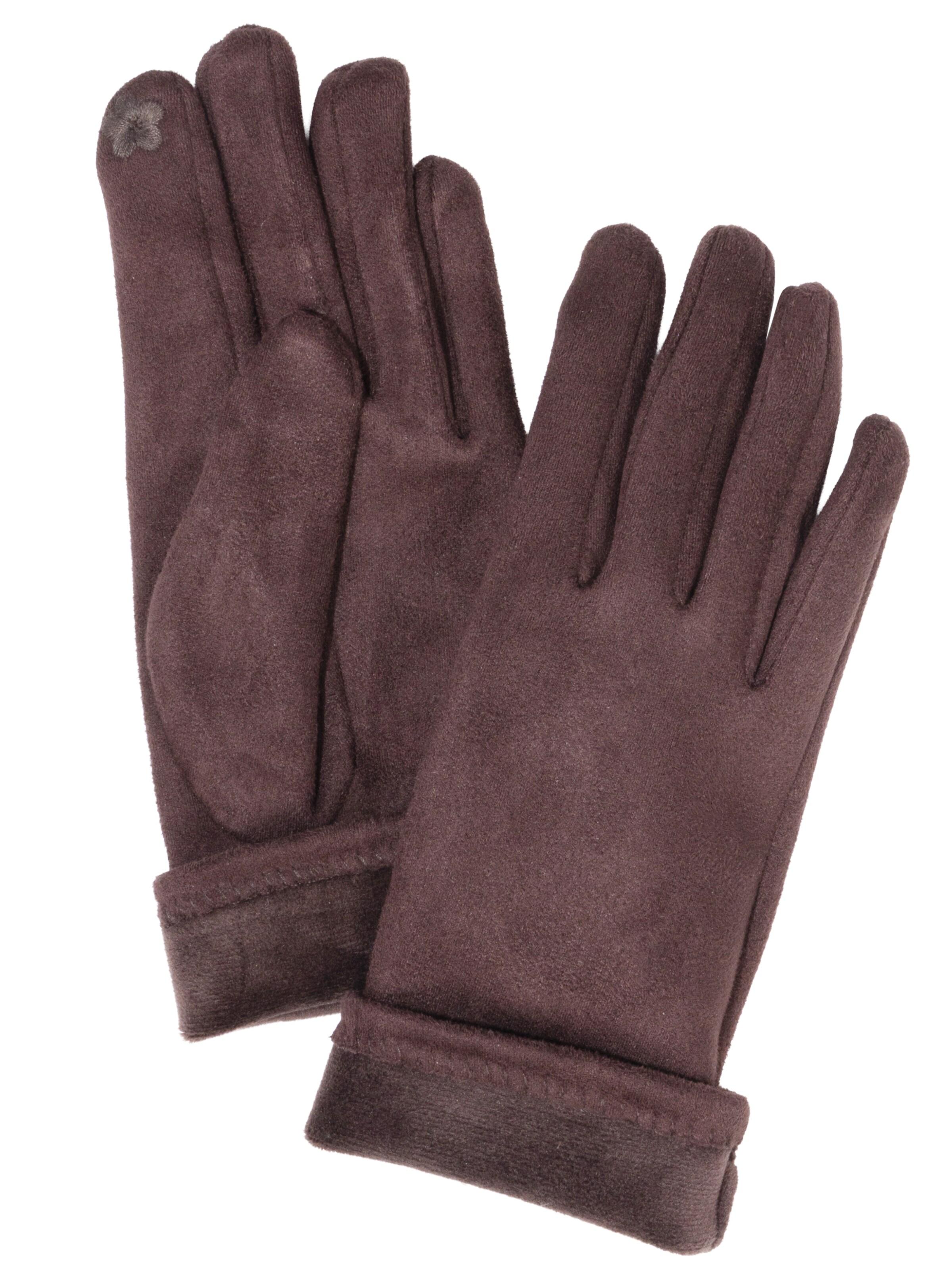 Seasons of April Full finger gloves ' Thea ' in Brown