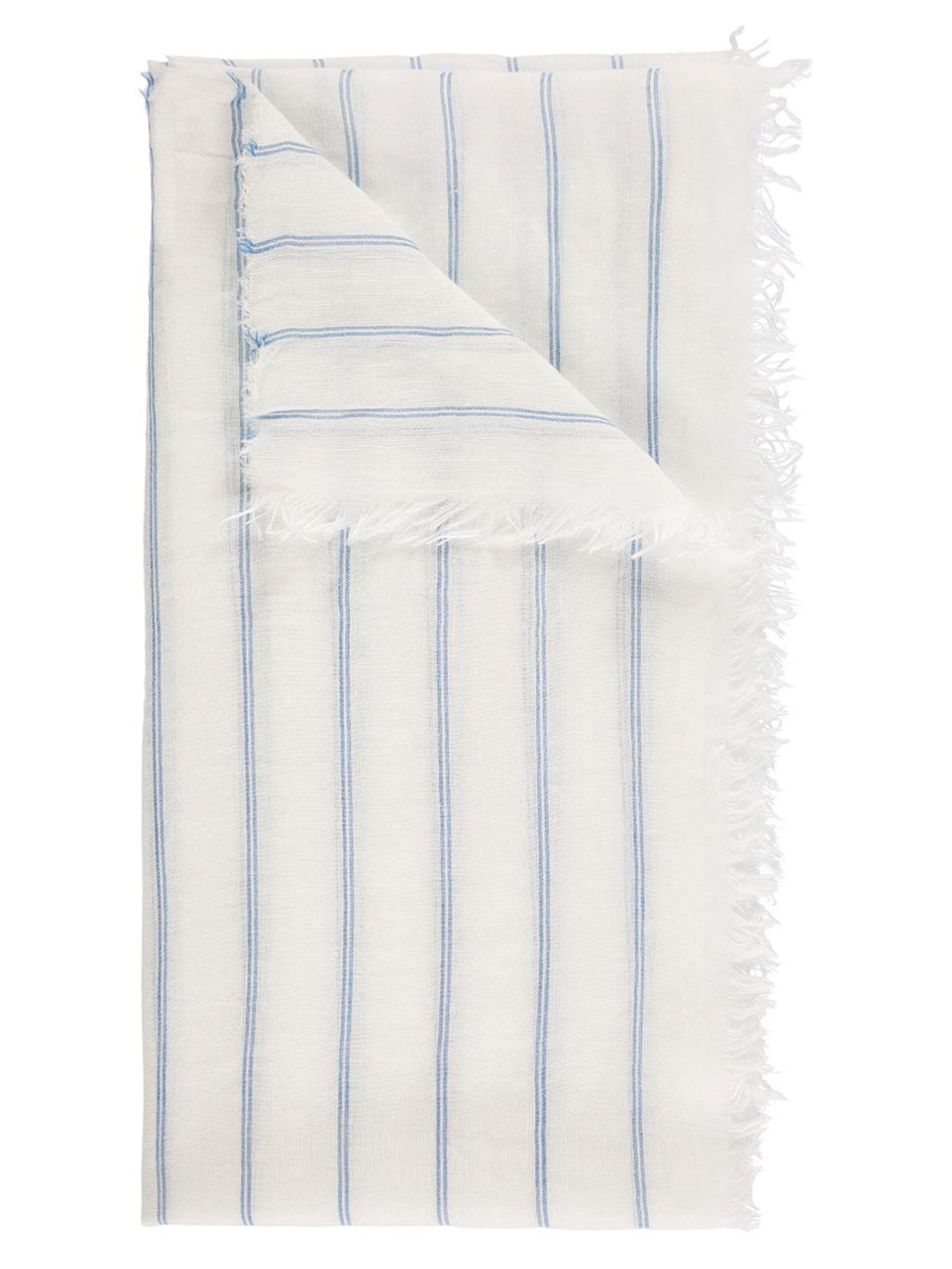 Passigatti Wrap 'Schal Herren gestreift' in White