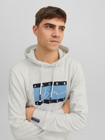 JACK & JONES Sweatshirt 'Josh' i vit