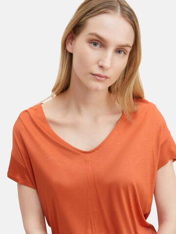 TOM TAILOR T-Shirt in Orange