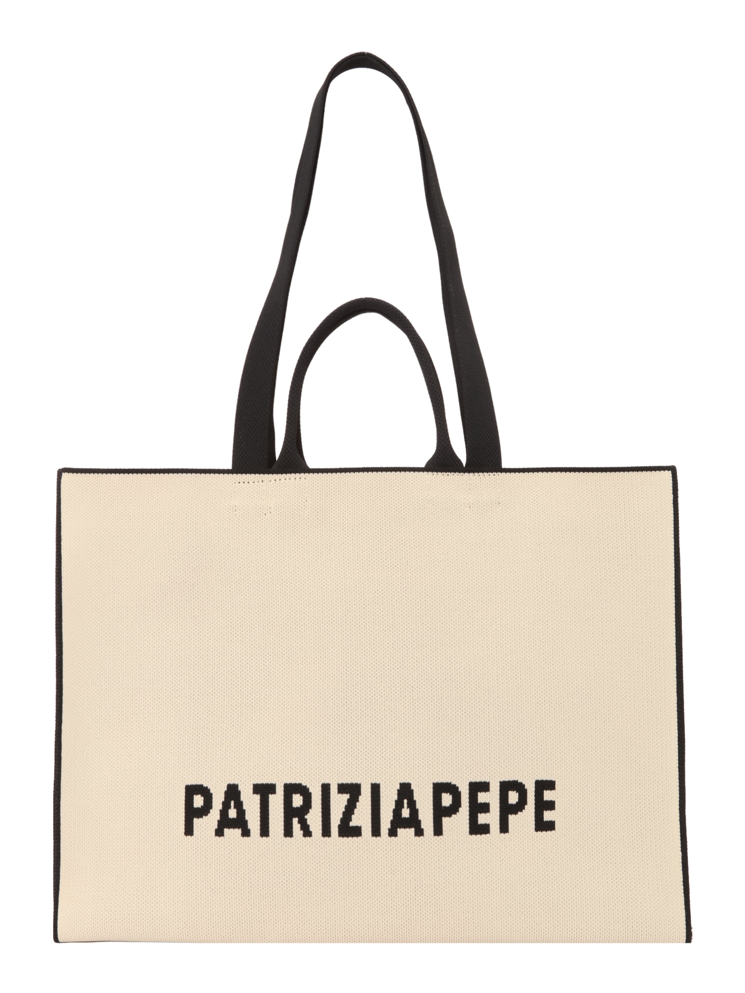 Shopper PATRIZIA PEPE di colore beige chiaro / nero, Visualizzazione prodotti