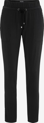 Aniston CASUAL Tapered Pants in Black: front