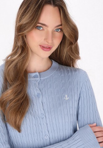 DreiMaster Maritim Gebreid vest in Blauw