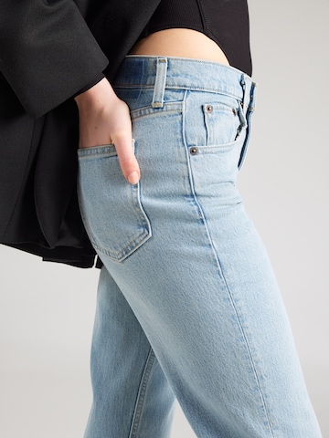 Abercrombie & Fitch Úzky strih Džínsy - Modrá