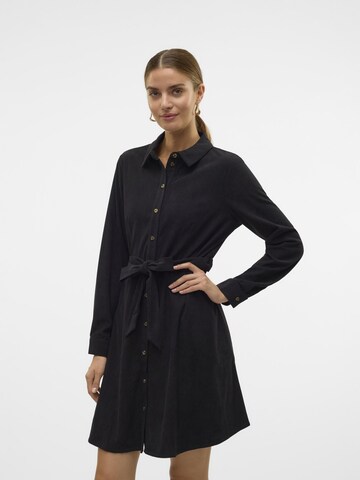 VERO MODA Shirt dress 'VILJA' in Black: front