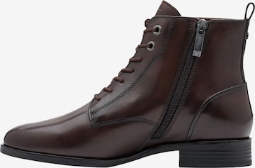 Tamaris - Botas de tobillo 'Lederstiefeletten' en marrón: frente