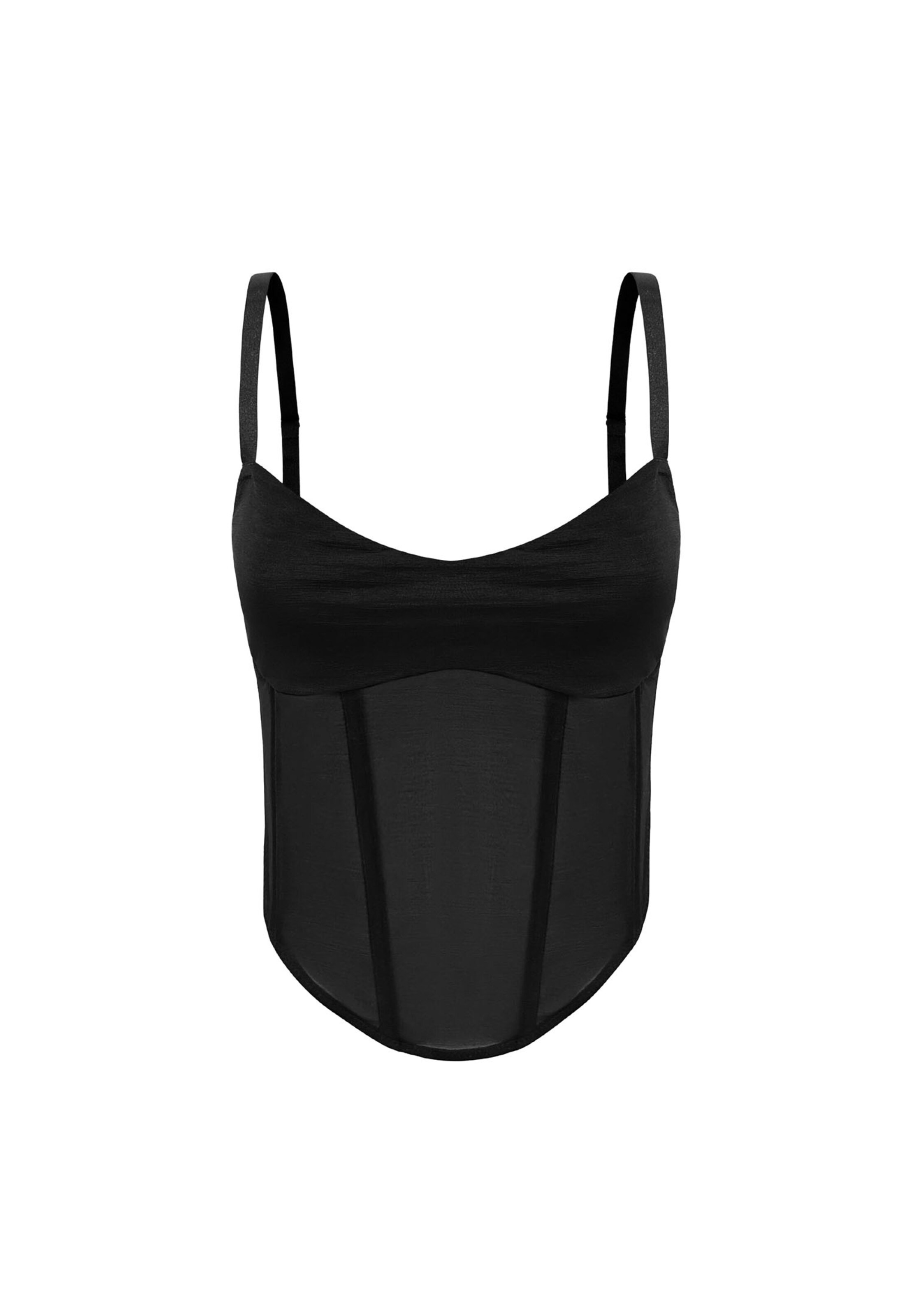 OW Collection Top 'Serenity' in Zwart: voorkant