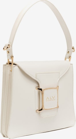 Borsa a spalla di ALV By Alviero Martini in bianco: frontale