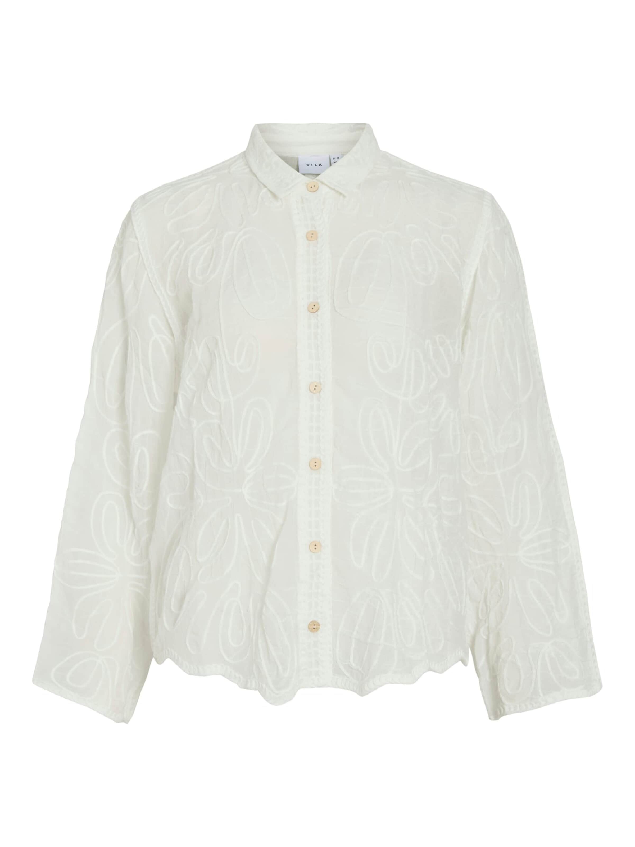 VILA Blouse 'Oliana' in Wit: voorkant