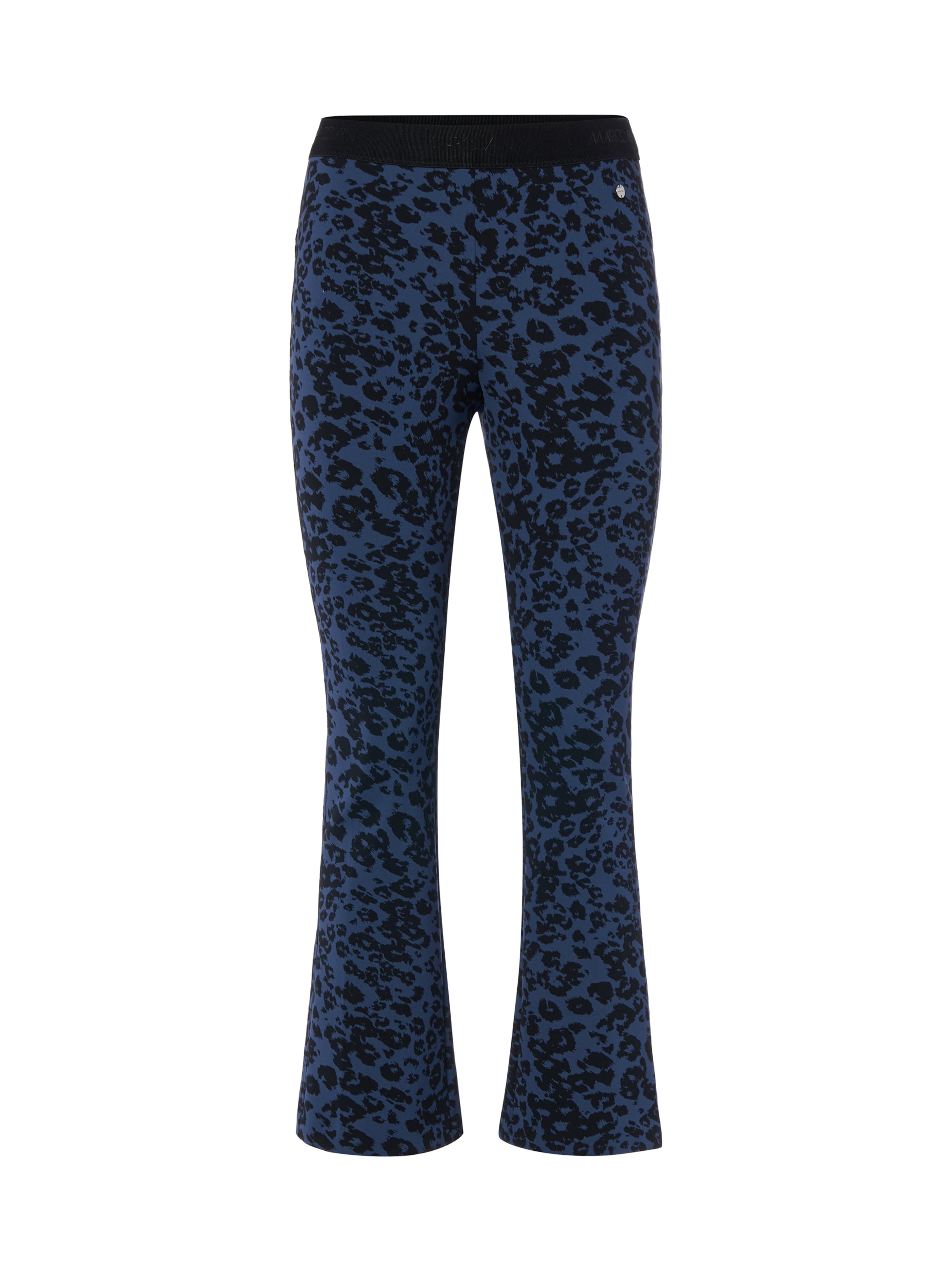 Marc Cain Flared Leggings 'Frederica' in Blauw: voorkant