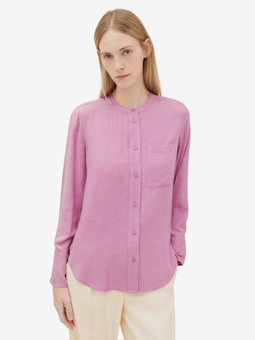 Camicia da donna di TOM TAILOR in rosa: frontale