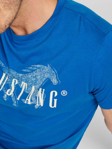 MUSTANG Shirt 'Alex C' in Blauw