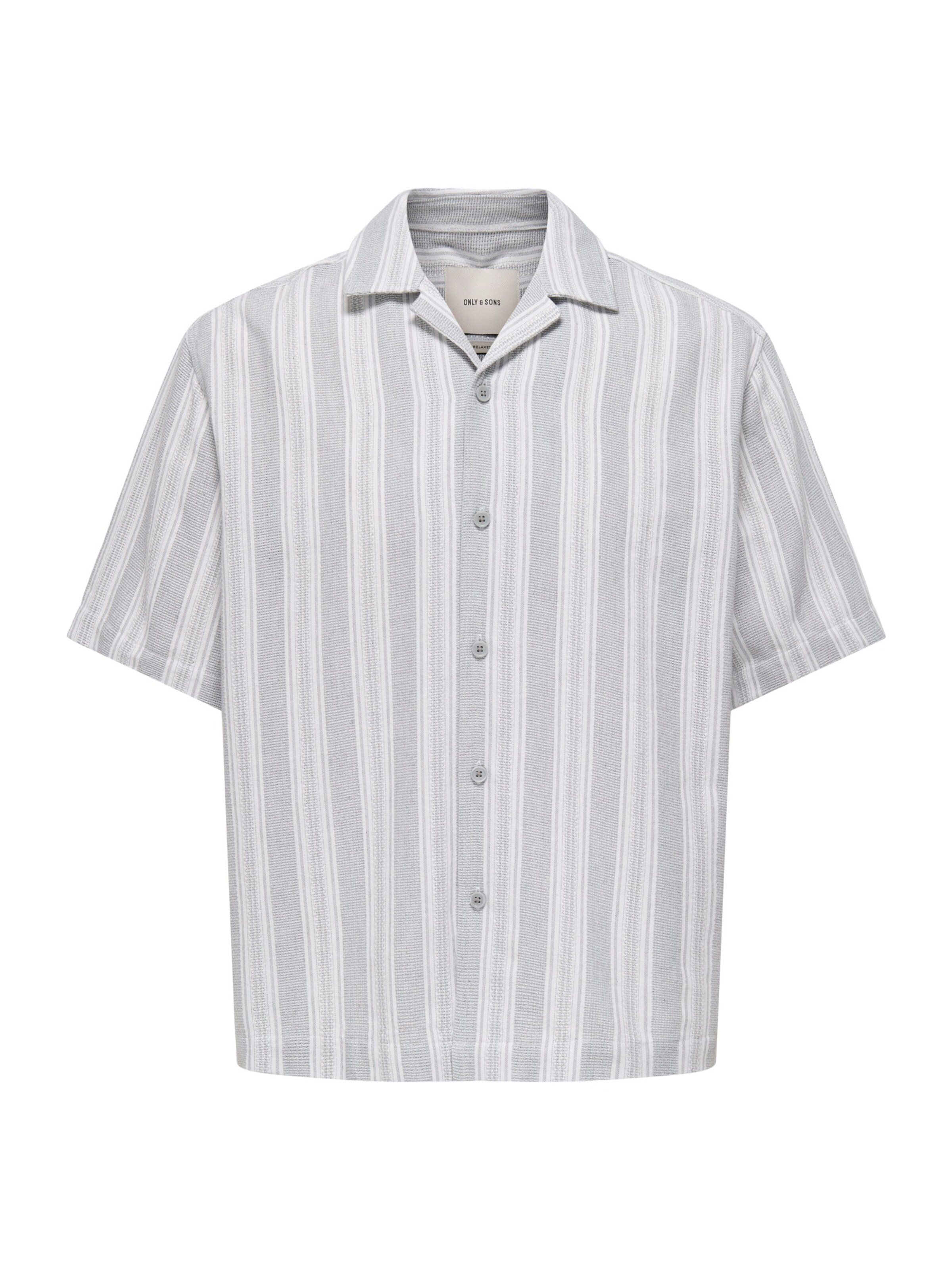 Cămașă 'ONSWalker' Only & Sons pe gri / alb, Vizualizare produs