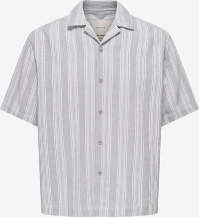 Marškiniai 'ONSWalker' iš Only & Sons, spalva – pilka / balta, Prekių apžvalga