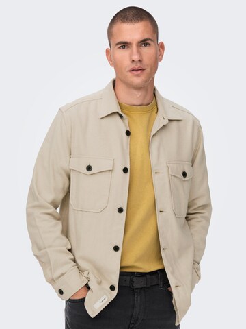 Only & Sons - Ajuste regular Camisa 'Milo' en beige