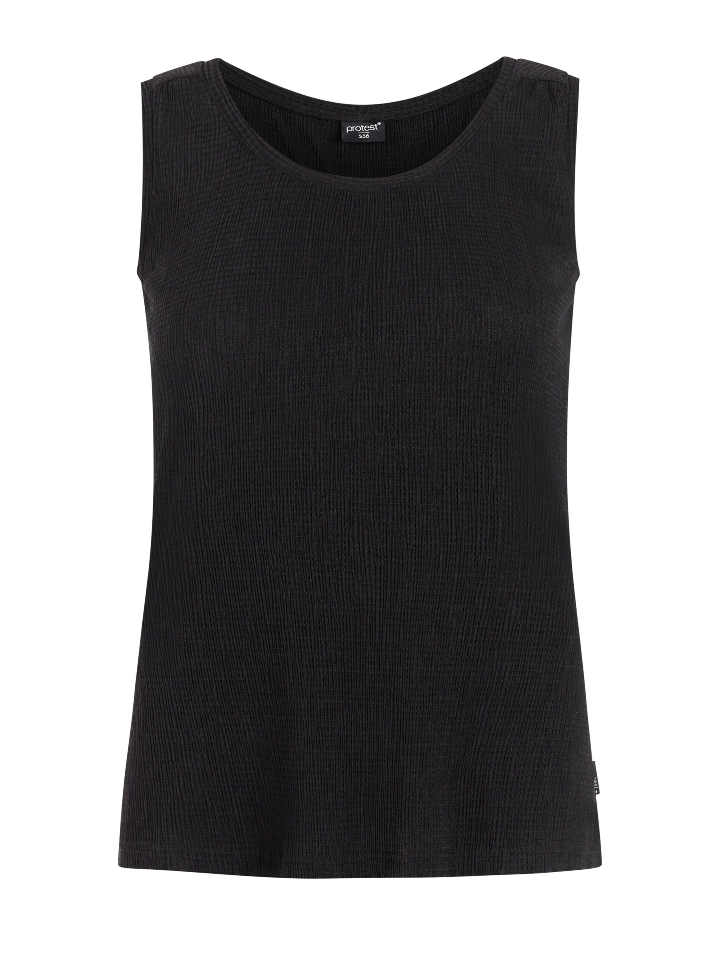 PROTEST Top 'PRTFields' in Black: front