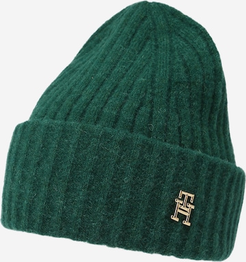 TOMMY HILFIGER Beanie in Green: front