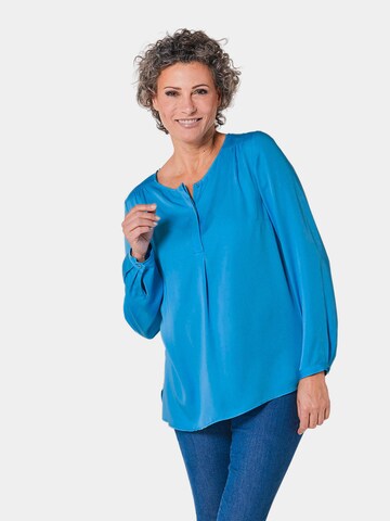 Goldner Blouse in Blauw: voorkant