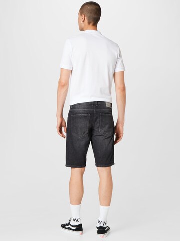 TOM TAILOR DENIM Regular Shorts in Schwarz