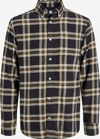 JACK & JONES Классический крой Рубашка 'JJECLASSIC' в Черный: спереди